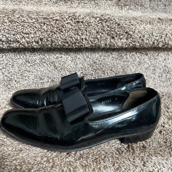 Carroll & Co Beverly Hills Men\'s Black Patent Leather Dress Slip On Shoes main image 8